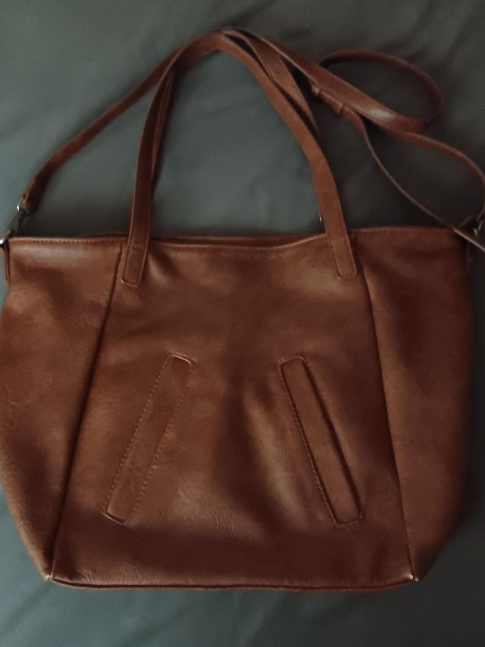 Antik Kraft Calliope Tote Tan Vegan Leather with Shoulder & Crossbody Straps